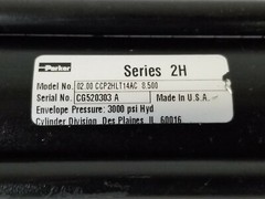 PARKER MODEL: 02.00 CC-P2HLT14AC 8.500 CYLINDER 3000PSI