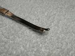 STORZ N4377 Silver Osteotome 7” Curved Left 5.0mm W Single Guarded Cutting Edge