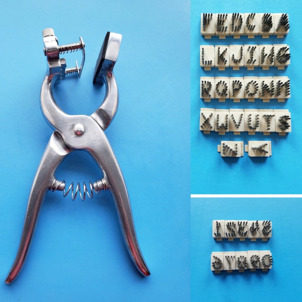 Standard Tattoo Plier Kit 3/8″ / Ear Marking/ Farm Animal / Livestock