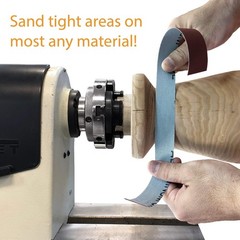 1″ x 20′ Cloth Multi Abrasive Rolls Pack with Steel Dispenser