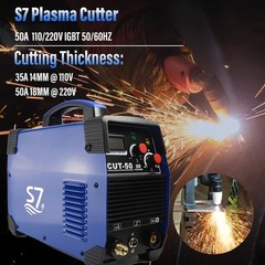 Plasma Cutter,CUT50 55Amp 110V/220V Dual Voltage IGBT Cutting Machine, 50/60Hz