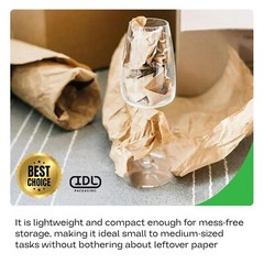 18″ x 14400″ 1200 ft Large Brown Kraft Paper Roll for Packing – Perfect Natur…