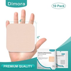 Dimora Foam Dressing, Sterile Non-Adhesive Hydrophilic 4×4 Inch (Pack of 10)