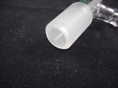 CHEMGLASS Glass 90° Bent Inlet Adapter 14/20 Inner Joint CG-1014-14