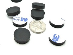 3/4″ Dia x 3/16″ Tall Peel & Stick Silicone Feet for Speakers, Amps & Racks