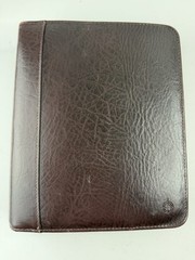 Franklin Covey 7 Ring Brown Leather Planner Binder 8 x 10.5″