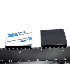 1 1/4″ Square Stick on Rubber Feet Bumpers 3/16″ Thick 3M Adhesive Backed Pads