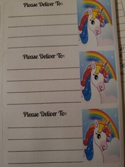 3 Sheets please deliver to address shipping labels (PDT) pen pal, mail