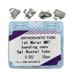 Orthodontic First Molar Bracket Buccal Tube Convertible tubo ortodoncia 80pcs