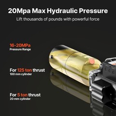 Uimoso 2.5 Gal/10 Qt Car Lift Hydraulic Power Unit Pack 220V AC Post Lift Pum