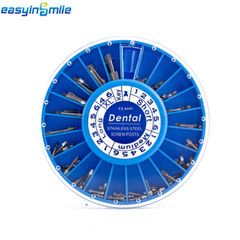 120pcs/kit Dental Screw Post Completed Kit Silver/Gold Plated Endo Conical Pins