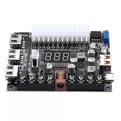 20/24Pins ATX Power Supply Breakout Board Adjustable Voltage Module / Case HOT