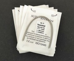 10 Packs 100Pcs Dental Ortho Thermal Activated NITI Rectangular Arch Wires