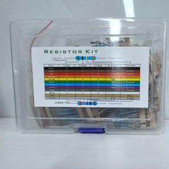 1/2W 1% Metal Film Resistor Kit 1000pcs 100 Values 1Ω-10MΩ Blue