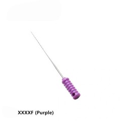 Dental Stainless Steel Nerve Barbed Broaches 25mm Needles Handle 20-60#