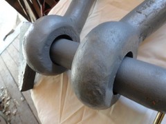 LARGE 1 3/4″ SWL 32 TON USED KNOCK OUT SHACKLE 1 3/4″ PIN 32 POUNDS FREE SHIP