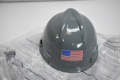 MSA V-Guard Type I Protective Helmet Gray Safety Hard Hat Branded 495736