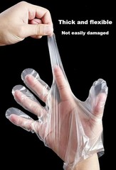 500 Count Disposable Poly Plastic Gloves for Cooking, Food Prep and Food Service