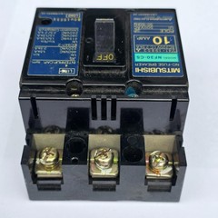 Mitsubishi NF30-CS 10A 3 Pole No-Fuse Circuit Breaker 220VAC Open Box Japan