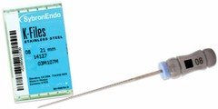 Kerr Sybron Endo Dental 21mm Stainless Steel K-files 6-file per box all size