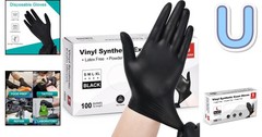 Latex-Free Vinyl Gloves, 100 Count: Ideal for Cleaning, Cooking, and Medical Use