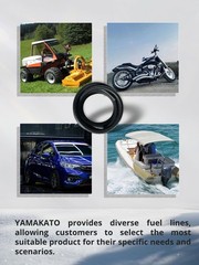 YAMAKATO 1/4 Inch ID Fuel Line Hose Reinforced 6 Feet 6 Feet, Black