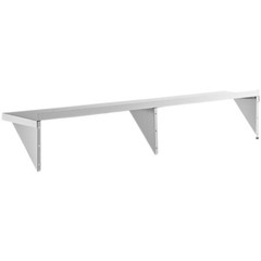 12″W x 72″L Stainless Steel Heavy Duty Kitchen Overshelf Solid Wall Mount Shelf