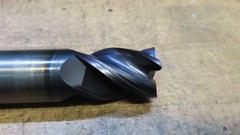 Hanita 4VP5S carbide 4fl endmill 1-1/8″ LOC REGROUND to 25.15mm and recoated