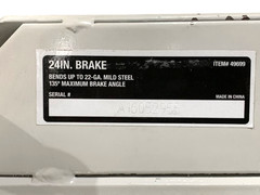 Klutch 49699 24in” Sheet Metal Bending Brake 22-Ga 135° Bench Mount