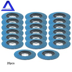 20 Pack Flap Discs 4.5″ × 7/8″ for Angle Grinder Flapper Wheel 80Grit Type 29