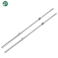 For DIY 2Pcs SBR12-1500mm Linear Shaft Rail,4× SBR12UU Square Type Bearings