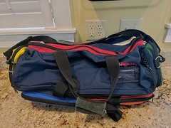 LA Rescue USA O2 To Go Plus EMS Bag. Multicolor Reflective Over $200 Retail