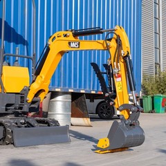 1.4Ton Mini Hydraulic Excavator With Swing Boom B&S EPA Engine Mini Digger