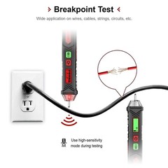 Probador De Voltaje Sin Contacto Detector De Voltaje De 12-1000V Ca Prueba D…