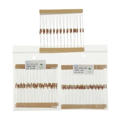 1000 Pcs 25 Values Resistor Kit 1 Ohm-1M Ohm with 5% 1/4W Carbon Film Resistors