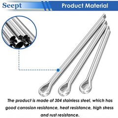 1mm 2mm 3mm 4mm – 10mm A2 Stainless Steel Split Pins Clevis / Cotter Pin DIN 94