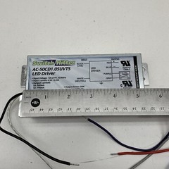 ACE AC-50CD1.05UVTS Dimming 50W LED Driver Switchable 500-700-1050mA, 33-48VDC