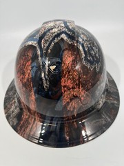 New Full Brim Hard Hat Custom Hydro Dipped DENVER BRONCOS