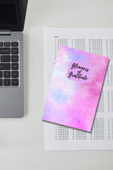 Pink Purple Clouds Gratitude Journal | Daily Thankfulness Journal