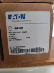 EATON GHB3080 80 A, 480V, 3P, Bolt On, Circuit Breaker, NEW!!
