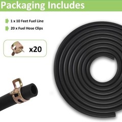 3/16 Inch ID Fuel Line Hose – 10 Feet Fuel Line for Small Gas Diesel Powersports