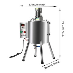 8 Gallon Heating Mixing Filling Machine 30L Stirring Tank Lipstick Paste Filler