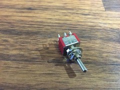 DPDT Momentary-Off-Momentary ON/OFF/ON TOGGLE SWITCH RED STAMP