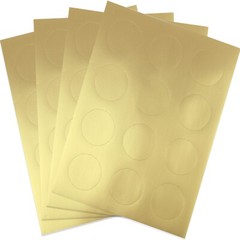 Koala Round Label 2 In Gold Foil Sticker Paper 240-720 Printable Circle Labels