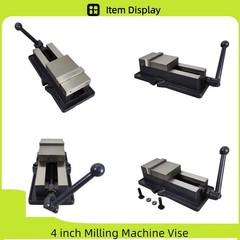 4 inch Milling Machine Clamp Vise Bench Vice Flat-jaw Vise 19KN Force