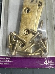 5-pack lot 4/PC NATIONAL HARDWARE N191-007 MENDING BRACE 3″ X 5/8″ Satin BRASS