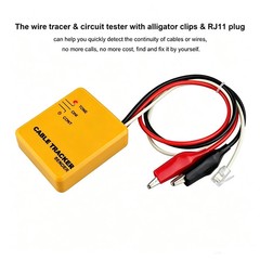 RJ11 Line Finder Electrical Wire Tracer Tone Generator & Probe Kit Cable Signal