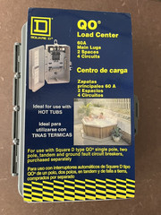 SQUARE D QO LOAD CENTER 60 AMP MAIN LUGS 2 SPACES 4 CIRCUITS MINI FUSE BOX NEW