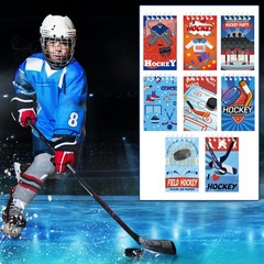 24 Pieces Ice Hockey Mini Notepads Hockey Party Favors Small Notebooks Sports…