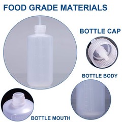 Wash bottle 3 Pack LDPE Squeeze Bottles Safe Plastic Low Density Polyethylene